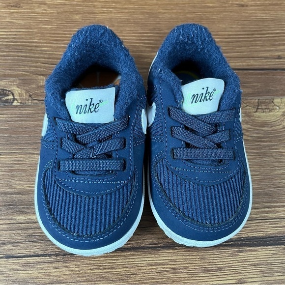 Nike Air Force 1 Blue Crib Booties Size 4C Shoes - Picture 7 of 9